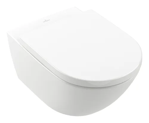 Villeroy und Boch Subway 3.0 Wand-Tiefspül-WC - Sanitäranlagen & Zubehör, spülrandloses Design mit TwistFlush-Technologie für hygienische Sauberkeit und einfachere Reinigung.
