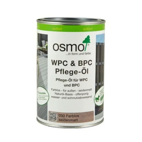 Osmo WPC & BPC Pflege-Öl 1,00 l - 11500111 - Holzöle für WPC & BPC, schützt vor Witterungseinflüssen und erhält die natürliche Schönheit von Holzoberflächen.