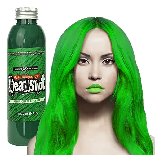 Grüne Haarfarbe Headshot Grr Grr Green, Semi-permanente Haartönung 150 ml