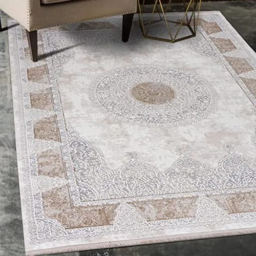 Mazovia Orientalisch Vintage Teppich in beige von Mazovia