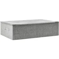 Stoff Aufbewahrungsbox Anthrazit – Ordnung mit Stil - Dekorative Box in Anthrazit, ideal für die Aufbewahrung von Erinnerungen und kleinen Gegenständen. Robustes Material aus 100% Polyester, perfekt für jedes Zuhause.