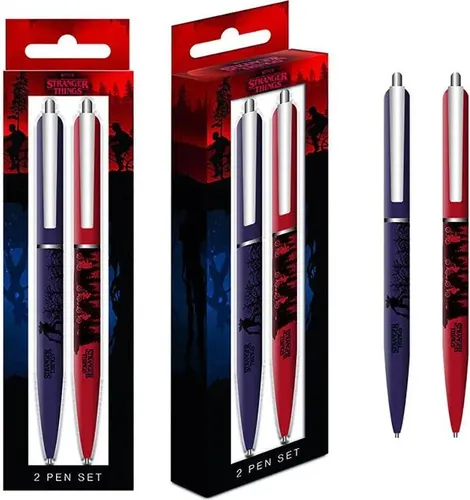 Pyramid Stranger Things Set Mit 2 Stiften Rot Rot One Size