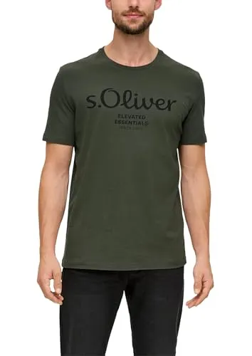 s.Oliver Baumwoll-T-Shirt mit Logo-Print