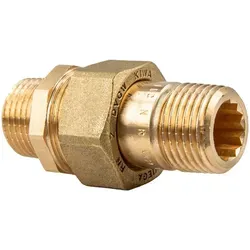 Viega Rotguss Verschraubung Ag/ag 3/8 Zoll - Typ 3334 - Flachdichtend