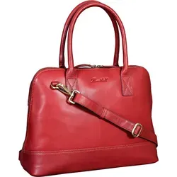 Benthill Handtasche Damen Leder Groß – Elegante Umhängetasche aus hochwertigem Rindsleder – Rot - Die Benthill Handtasche bietet viel Platz und ist aus robustem Rindsleder gefertigt. Mit ihrem eleganten Design und praktischen Fächern ist sie der perfekte Begleiter für jeden Tag.