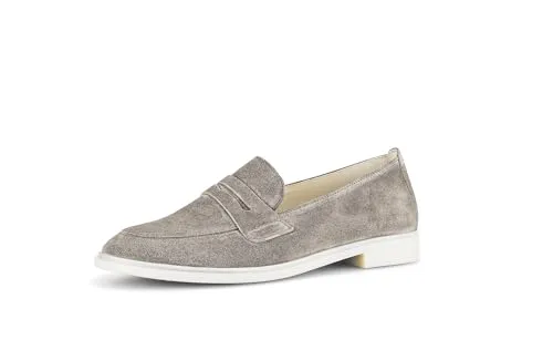 Gabor Damen Slipper fumo, 40 EU - Slipper & Mokassins für Damen aus hochwertigem Rauleder und Glattleder, mit bequemer TR-Sohle und 2 cm Blockabsatz für optimalen Tragekomfort.