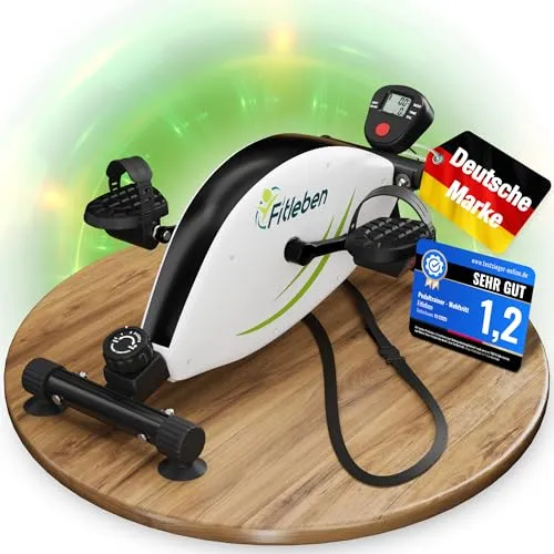 Produktbild FITLEBEN-Wohltritt Pedaltrainer für Senioren testsieger, höhenverstellbarer Heimtrainer für Senioren, gelenkschonender Armtrainer & Beintrainer Muskelaufbau
