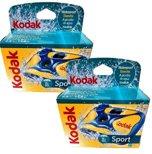 2x wasserdichte Einwegkamera 