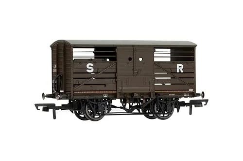 Hornby R60287 SR Viehwagen 53698 Güterwagen, Braun in braun von Hornby