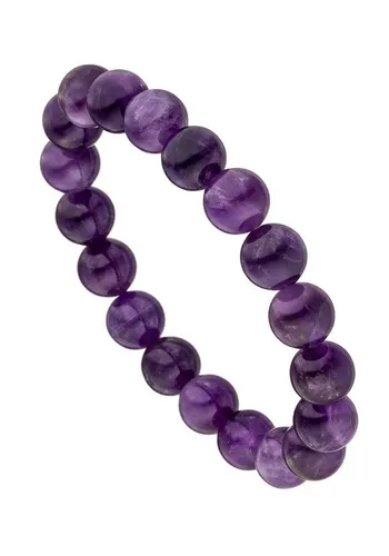 JOBO Armband Edelsteinarmband lila, mit Amethyst 19 cm in lila von JOBO