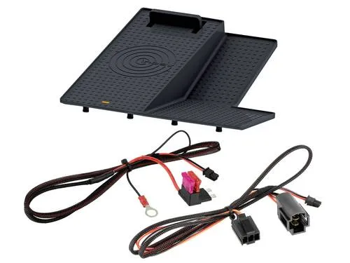 INBAY 10W Handyhalterung Auto Ablagefach - Induktiv/Kabellos für VW Golf VII - Kabelloses Qi-Ladegerät für VW Golf VII, einfach zu installieren und sorgt für ein sauberes Interieur ohne störende Ladekabel. Made in Germany für höchste Qualität.