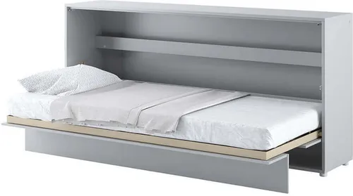 Lenart Schrankbett Wandbett Bed Concept 06 90x200 Horizontal Mattes Grau