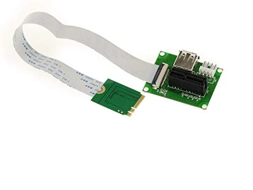 KALEA-INFORMATIQUE M2-Karte (M.2 NGFF) E A E+A Key auf PCIe x1 zur Verwendung Einer PCIe-Karte an einem M2 E-, A- oder E+A Key-Anschluss.
