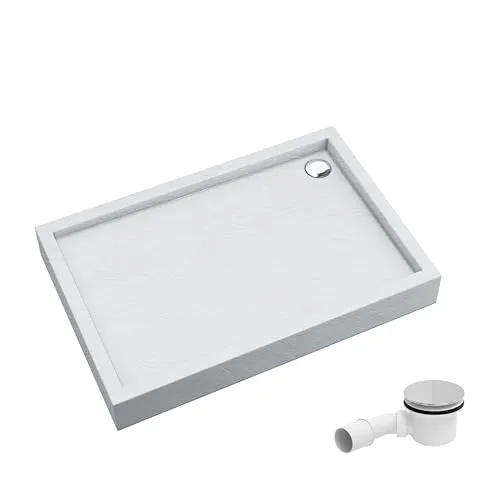 AQUABAD Duschwanne Elegana 80x100cm mit LeakProtect Technologie - Moderne Duschwanne mit integrierter LeakProtect Technologie für optimale Sicherheit. Die selbsttragende Struktur ermöglicht eine einfache Montage und ist ideal für Neubauten und Sanierungen.
