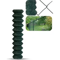 Maschendrahtzaun 1m x 25m - Langlebige Zaunlösung - Zubehör für Landwirtschaft: Robuster Maschendrahtzaun aus verzinktem Draht mit 60x60mm Maschenweite, ideal für die Einfriedung von Gärten und Spielplätzen. Flexibel und einfach installierbar.