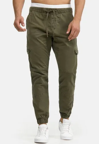 Indicode Cargohose Herren Levy Jogger-Pant mit elastischem Bund und Kordelzug