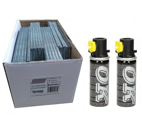 Rostfreie Nägel 50mm Brads 20° für Tjep & Paslode - 2.000 rostfreie Stauchkopfnägel, ideal für professionelle Nagler wie Tjep und Paslode, bieten hohe Korrosionsbeständigkeit und lange Lebensdauer.