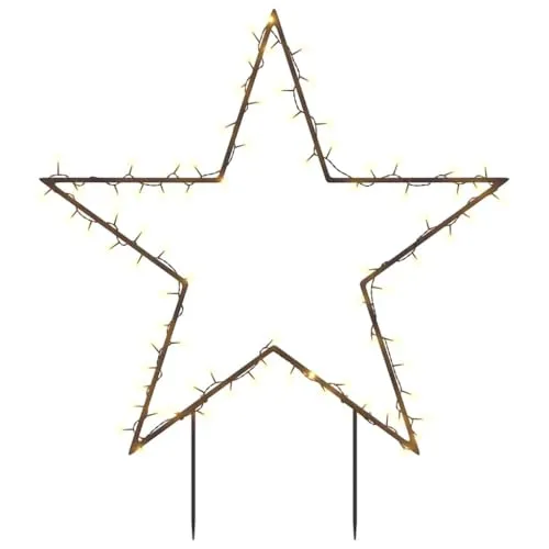 vidaXL Weihnachtsstern mit 80 LEDs