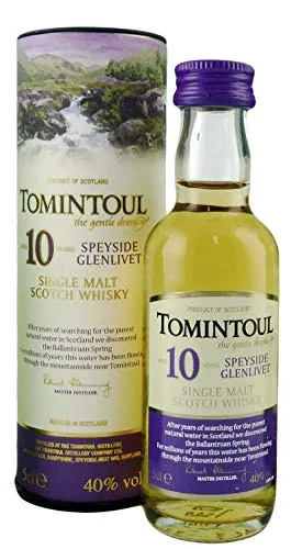 Tomintoul 10 Years Old Single Malt Scotch Whisky 40% Vol. 0,05l in Geschenkbox