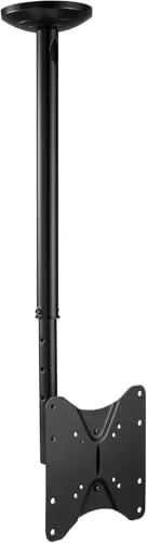 TV Deckenhalterung schwenkbar neigbar D0522 - Schwarze Deckenhalterung für Fernseher, höhenverstellbar und ideal für flexibles Seherlebnis in jedem Raum.
