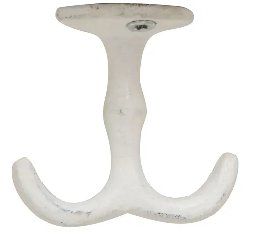 Ib Laursen Doppelhaken Doppelhaken Kleiderhaken Handtuchhaken Haken unter Regal Weiß Laursen