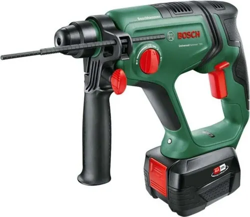 Bosch Akku-Bohrhammer UniversalHammer 18V - 1x Akku 4,0 Ah, vielseitig für Bohren, Hammerbohren und Meißeln, inklusive Koffer und intelligentem Zubehör