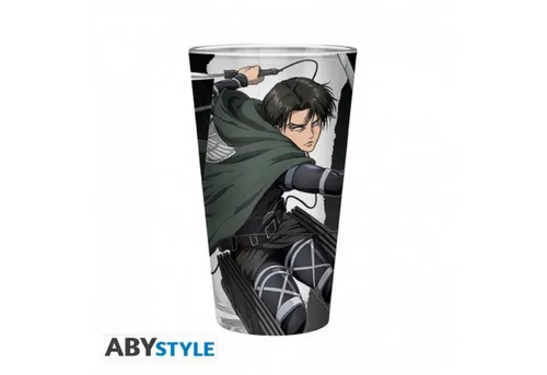 ABYstyle Tasse ATTACK ON TITAN - Large Glass - 400ml - Levi