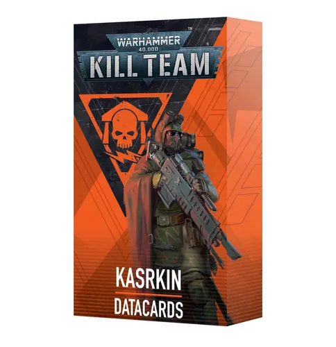 Games Workshop Warhammer 40.000 Kill Team Kaskin Datacards - Spielzeugfiguren für Warhammer 40.000, enthält strategische Datacards für ein verbessertes Spielerlebnis im Kill Team.