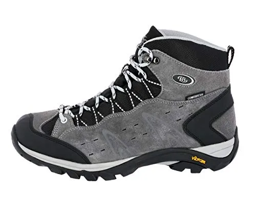Brütting Mount Bona High Unisex Trekking- & Wanderstiefel, Grau, 42 EU - Wanderschuhe aus robustem Leder, ideal für anspruchsvolle Wanderungen mit optimalem Halt und Komfort.