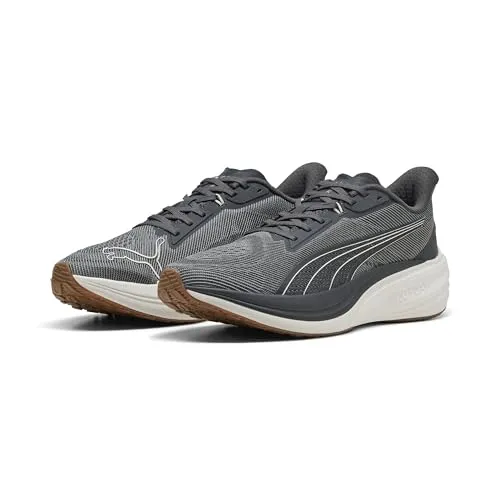 PUMA Unisex Darter Pro Road Running Shoe, Gray Echo Warmweiß, 43 EU
