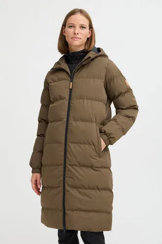 NORTH BEND NBElla Damen Steppmantel - Atmungsaktive, wasserdichte Winterjacke mit verstellbarer Kapuze und YKK-Reißverschluss, ideal für Outdoor-Aktivitäten