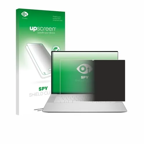upscreen Anti-Spy Blickschutzfolie für Dell 16 Premium Laptop Made in Germany, Privacy Screen Displayschutz-Folie [Sichtschutz, Blaulichtfilter]