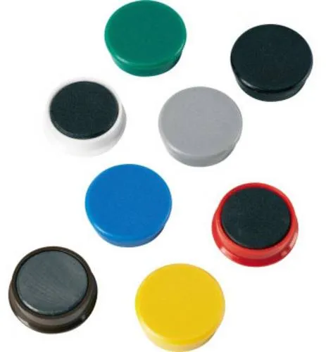 ALCO Kraftmagnet - Rund, 38 mm Durchmesser, mehrfarbig und ideal für kreative Anwendungen auf Magnettafeln