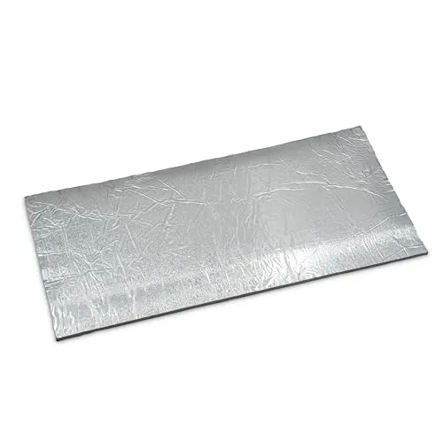 Feuerfest 123 - Keramikfasermatte Aluminium 600x250x5 mm, Aluminiumsilikat, hitzebeständig bis 1.260 °C, Material Dichte 200 KG/m³, Isolierung für Kamine und Öfen