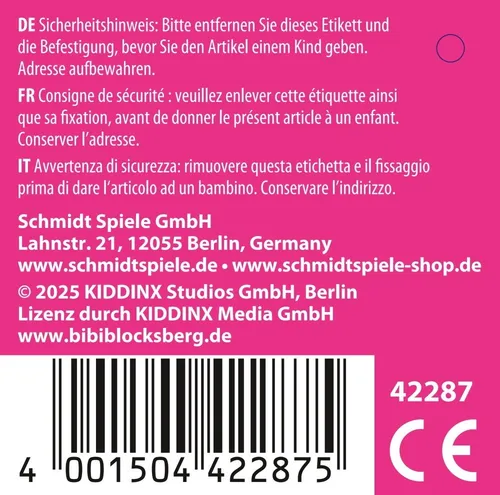 Schmidt Spiele Plüschfigur Plüsch Stofftier Bibi Blocksberg 17 cm 42287