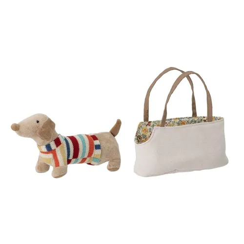 Bloomingville Hilena Stoffhund mit Tasche