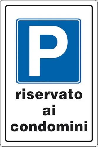 START Schild mit reserviertem Parkplatz für Eigentumswohnungen, 30 cm x 20 cm