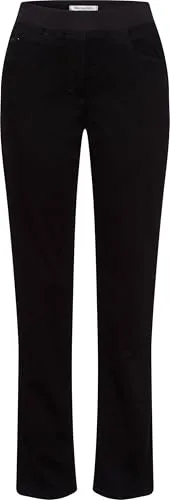 Raphaela by Brax Style Pamina Black 50K - Schlupfhose - Jeans in elastischer Denim-Qualität, Slim Fit mit hochwertigem Baumwollstretch und elastischem Dehnbund, veredelt mit Swarovski-Elements für einen edlen Look.