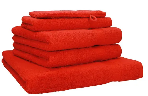 Betz Handtuch Set 5-TLG. Premium 1 Duschtuch 2 Handtücher 1 Gästetuch 1 Waschhandschuh, 100% Baumwolle