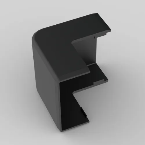 Eckverbinder Aussen Eck für Kabelkanal 40x20 mm PVC SCHWARZ Kopos