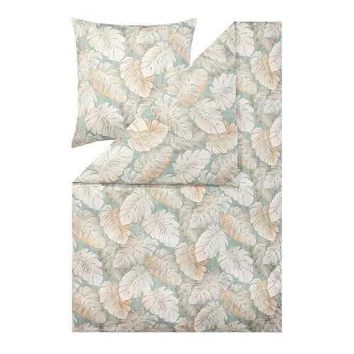 Estella Mako-Interlook-Jersey Bettwäsche Rabea 6301 in grau von ESTELLA