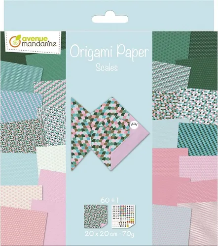 Avenue Mandarine OR511C - Packung Origami Papier mit 60 Blatt, beidseitig bedruc
