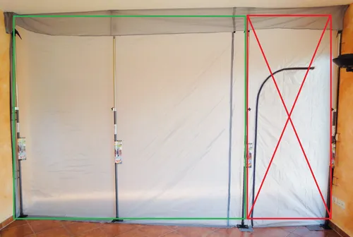 Glück Staubschutzwand 310 x 310 cm - ohne Tür 5006 - Montagehilfe zur effektiven Staubschutzisolierung, ideal für Renovierungsarbeiten und einfache Montage.