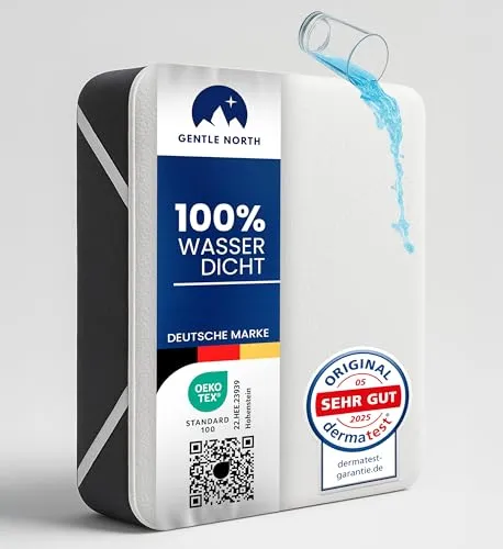 Matratzenschoner 200x200 cm wasserdicht von Gentle North
