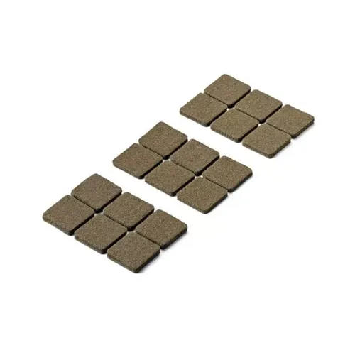 Filzgleiter 18 stück selbstklebend braun 28x28 mm