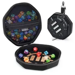 ENHANCE Tabletop Collector's Edition Dice Case - Black Dragon Scales - Gesellschaftsspiele: Hochwertige Würfelcase mit stylischem Drachen-Design, ideal für Tabletop-Gamer und Sammler.