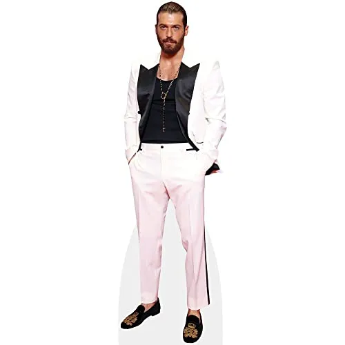 Can Yaman (White Suit) Pappaufsteller lebensgross von Celebrity Cutouts