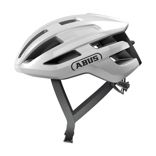 ABUS Rennradhelm PowerDome - leichter, aerodynamischer Fahrradhelm mit innovativem Belüftungssystem, ideal für Damen und Herren in Größe M, Made in Italy