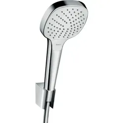 hansgrohe Croma Select E Vario Wannenset 26413400 - Brausegarnituren mit komfortabler Strahlartenumstellung durch Select-Taste, ideal für entspannende Duscherlebnisse und maximale Durchflussmenge von 15 l/min.