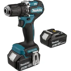 Makita DDF487RTJ Akku-Bohrschrauber - Akkuschrauber mit 2-Gang-Getriebe und 18V Lithium-Ionen Akku, ideal für präzise Arbeiten in Heim und Werkstatt